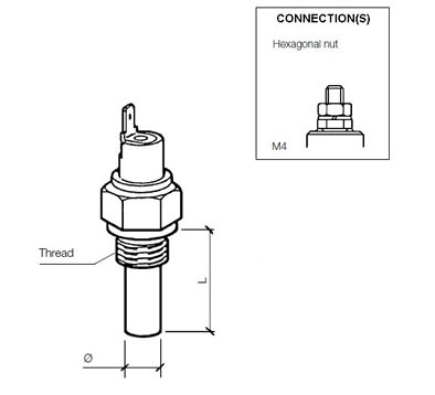 Temperature switch 105°C